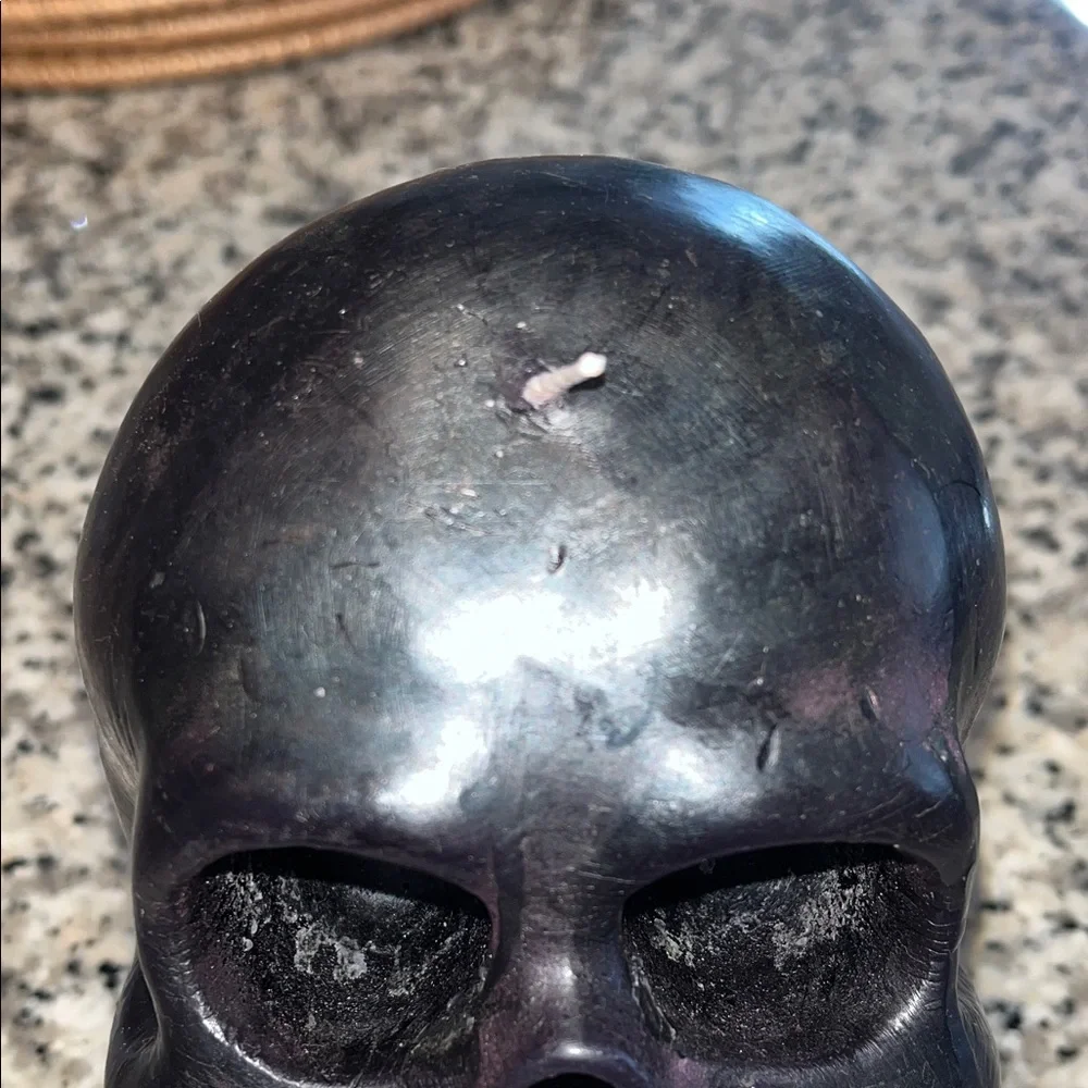 Crate&Barrel Black Skull Decor